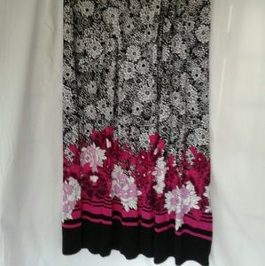 Dana Buchman NWOT Skirt Black White Purple M